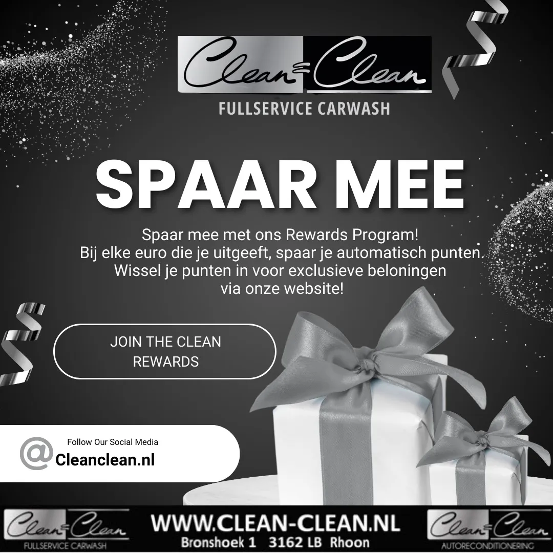 Clean Rewards: spaar mee met ons rewards programma